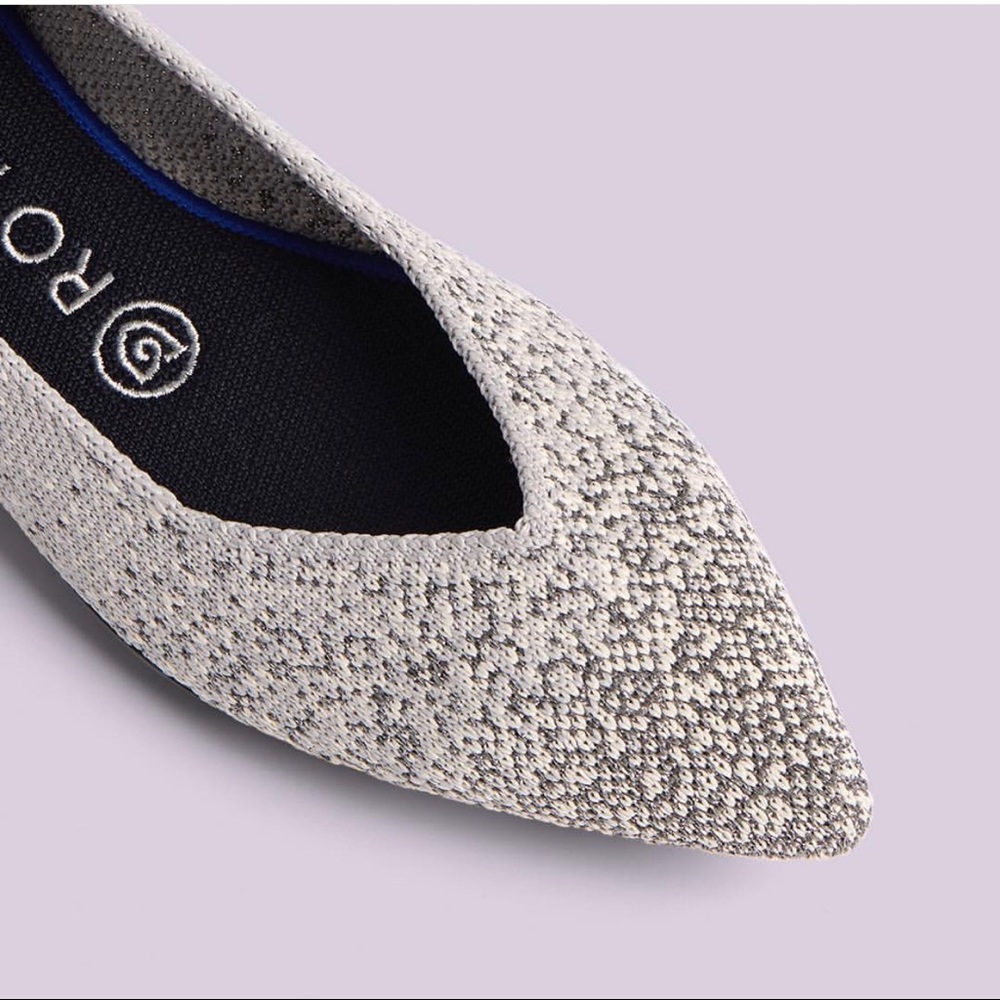SOLD Rothy’s Pearl Metallic Points Size 9 Silver